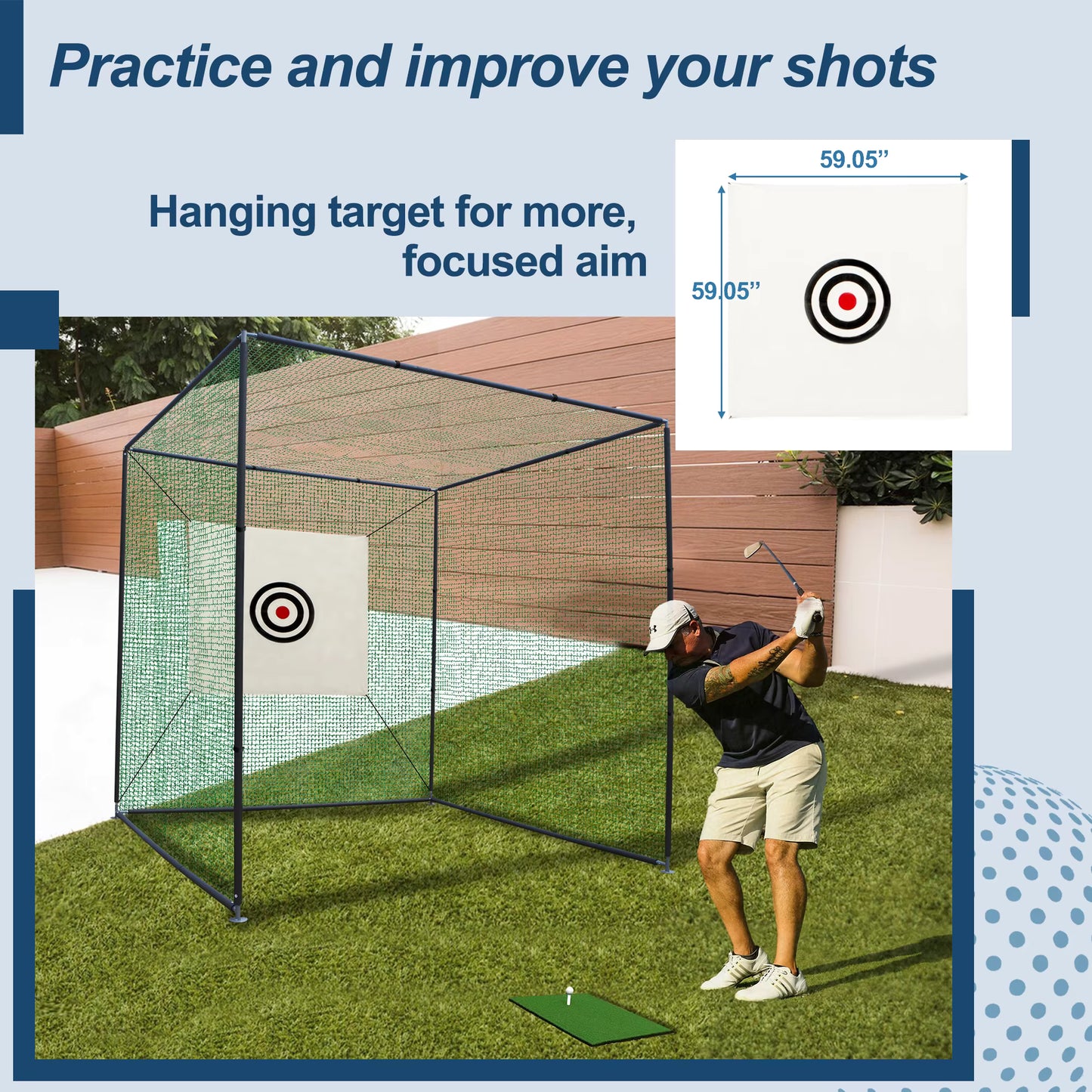 RAIN OR SHINE SwingNet Pro Golf Net