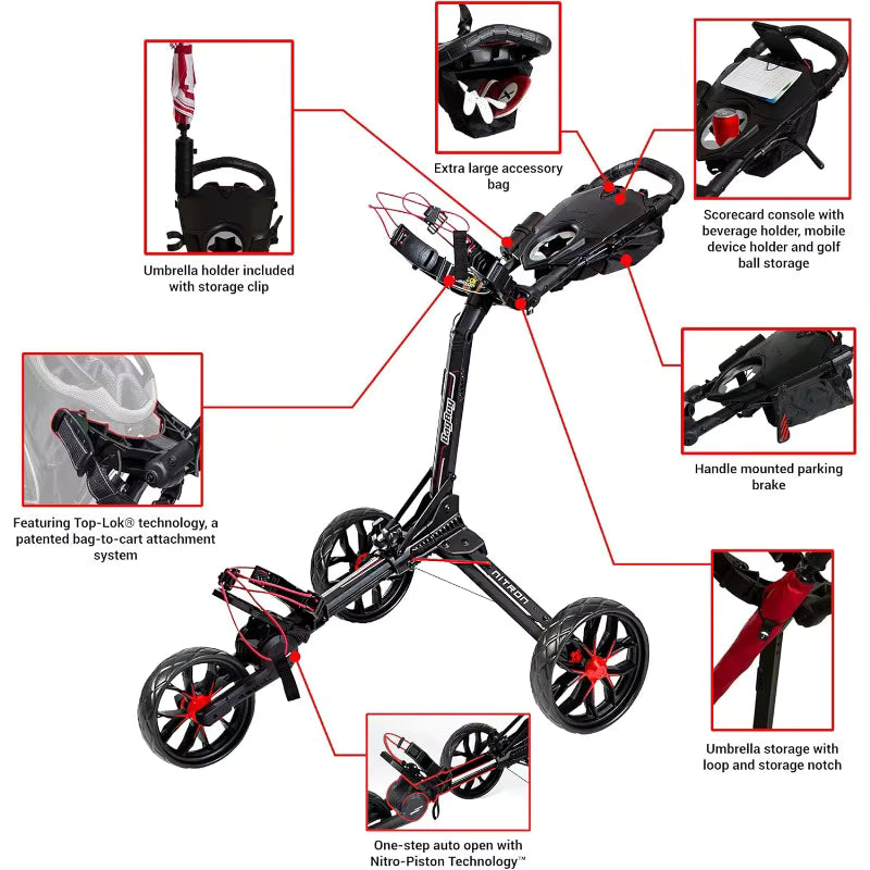BAG BOY Quad Pro Push Cart