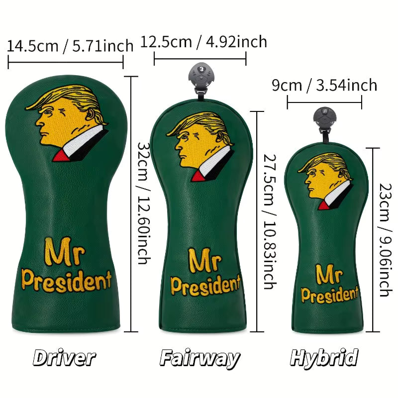 Fashionable MR PRESIDENT Golf Club Headcover