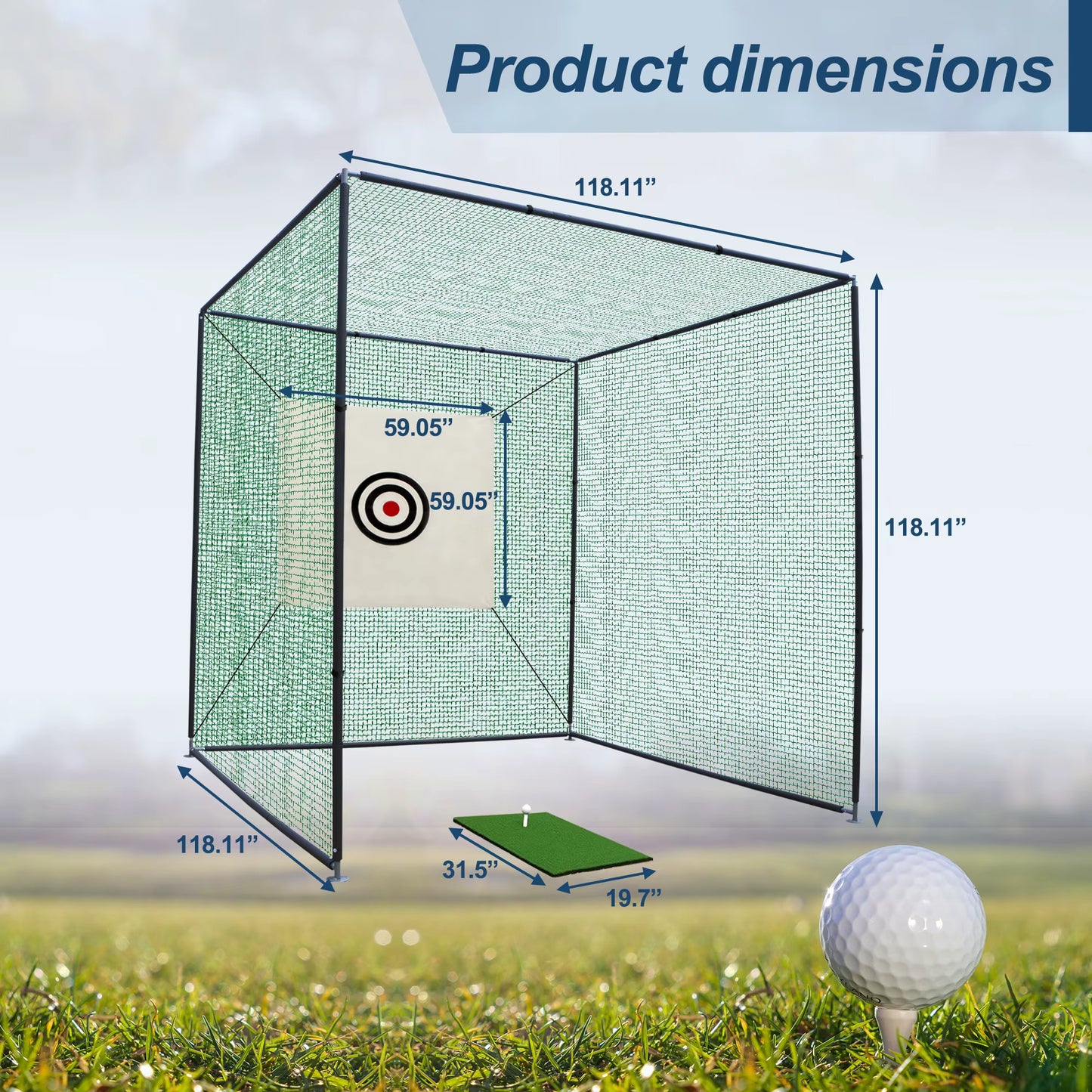 RAIN OR SHINE SwingNet Pro Golf Net